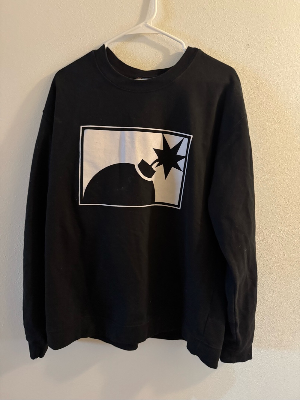 The Hundreds Adam Bomb Graphic Crewneck Sweatshirt Black Mens XL Streetwear